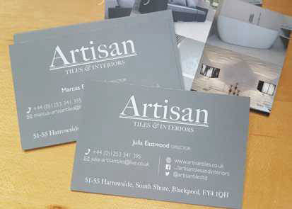 artisan tiles business cards