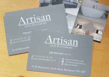 artisan tiles business cards