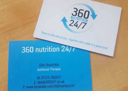 360 nutrition 247 business cards