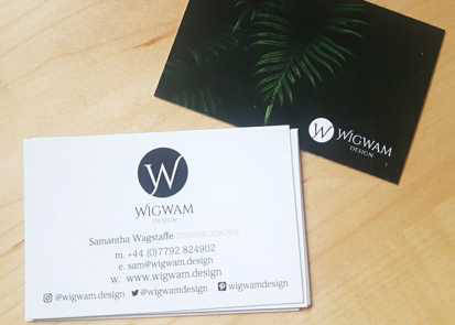 wigwam design busines cards